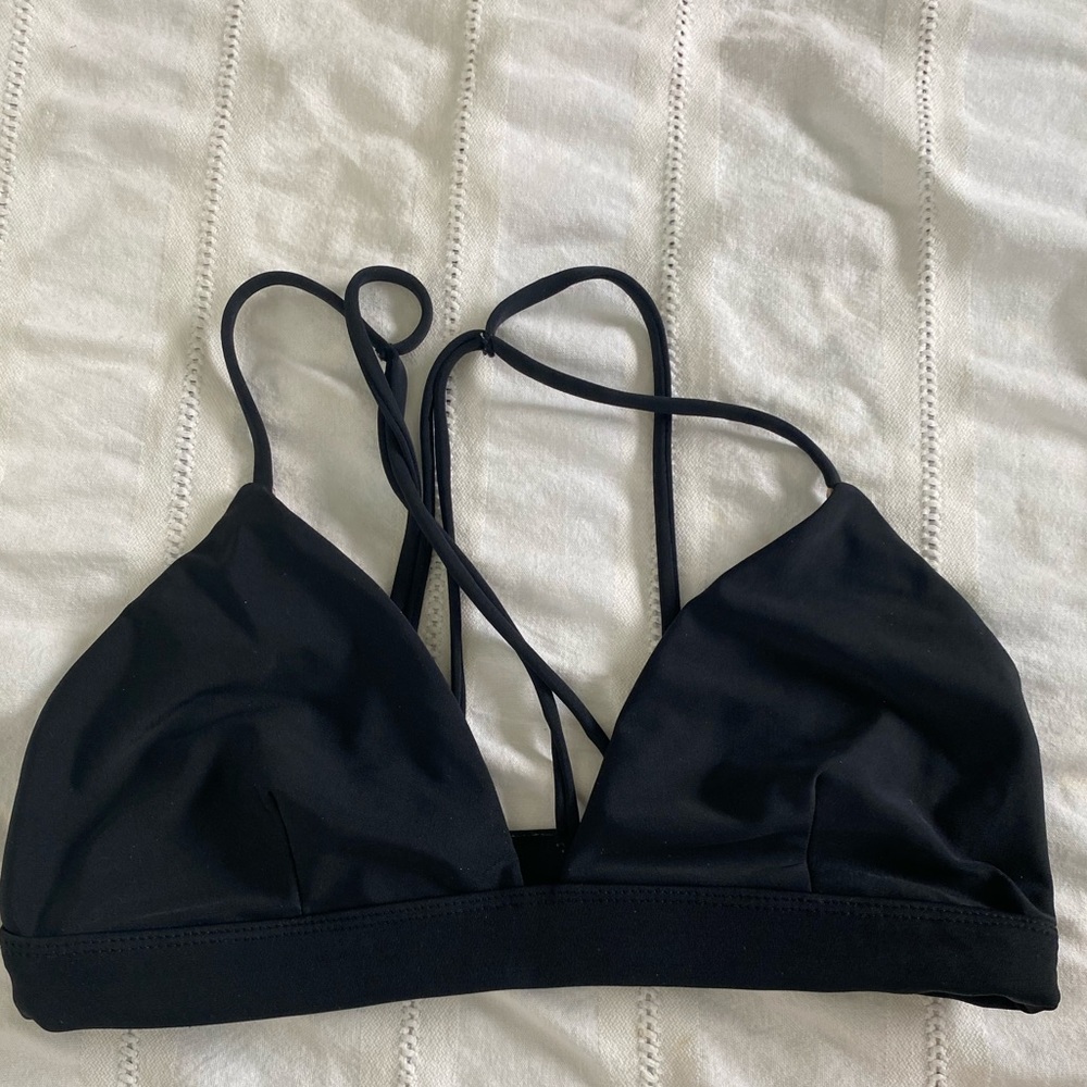 Acacia awapuahi black Medium M bikini top preowned